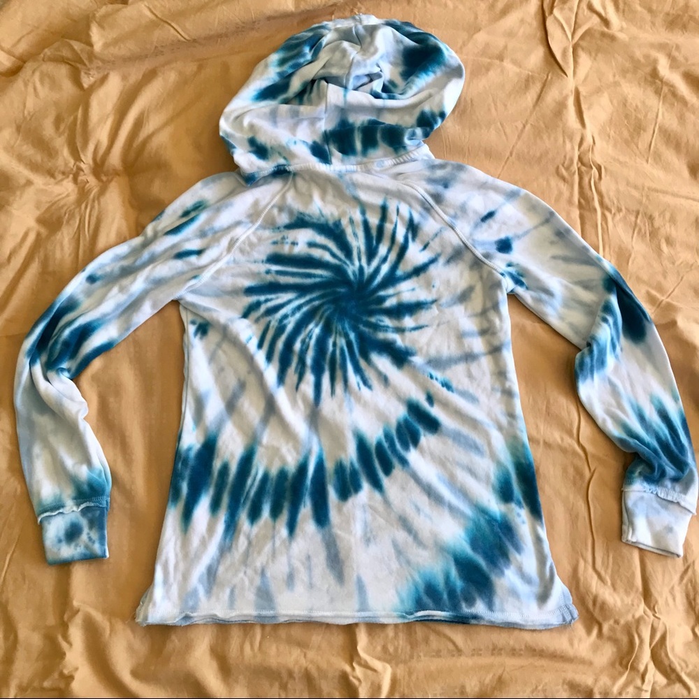 Members Mark Favorite Tie-Dye Hoodie ultrasoft raw-edge hem Hand dyed NWT